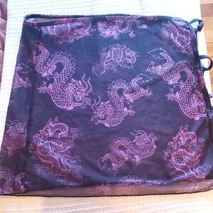 Black and Pink Dragon Print BIKINI ADJUSTABLE COVERALL